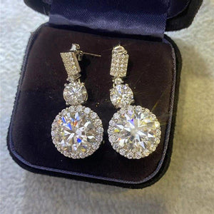 Bright Zirconia Graceful Earrings Delicate Design Wedding Jewelry Gift he39 - www.eufashionbags.com