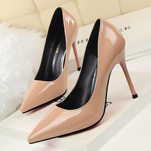 Laden Sie das Bild in den Galerie-Viewer, Classic OL High Heels Women Pumps Patent Leather Concise Chaussures Shoes - www.eufashionbags.com