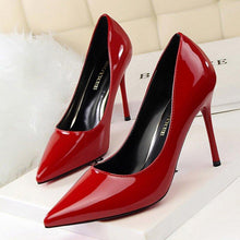 Load image into Gallery viewer, Classic OL High Heels Women Pumps Patent Leather Concise Chaussures Shoes - www.eufashionbags.com