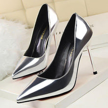 画像をギャラリービューアに読み込む, Classic OL High Heels Women Pumps Patent Leather Concise Chaussures Shoes - www.eufashionbags.com
