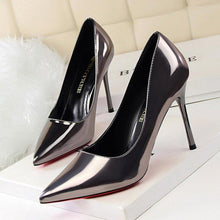 Laden Sie das Bild in den Galerie-Viewer, Classic OL High Heels Women Pumps Patent Leather Concise Chaussures Shoes - www.eufashionbags.com