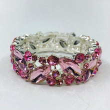 Laden Sie das Bild in den Galerie-Viewer, Colorful Crystal Cuff Bangles Bracelet Wide Stretch Bangle Jewelry Gifts cb01 - www.eufashionbags.com
