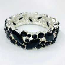 画像をギャラリービューアに読み込む, Colorful Crystal Cuff Bangles Bracelet Wide Stretch Bangle Jewelry Gifts cb01 - www.eufashionbags.com