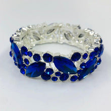 画像をギャラリービューアに読み込む, Colorful Crystal Cuff Bangles Bracelet Wide Stretch Bangle Jewelry Gifts cb01 - www.eufashionbags.com