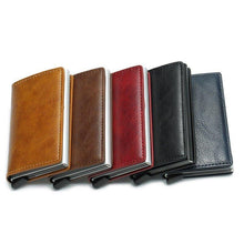 Load image into Gallery viewer, Credit Card Holder for Men Bank Cards Holders Leather Women RFID Wallet - www.eufashionbags.com