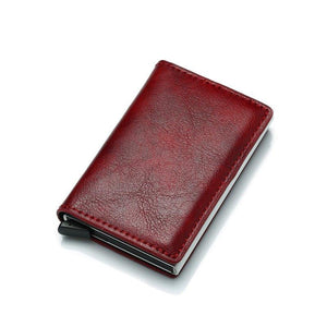 Credit Card Holder for Men Bank Cards Holders Leather Women RFID Wallet - www.eufashionbags.com