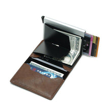 Charger l&#39;image dans la galerie, Credit Card Holder for Men Bank Cards Holders Leather Women RFID Wallet - www.eufashionbags.com