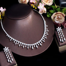 Load image into Gallery viewer, Cubic Zirconia Bridal Choker Necklace Jewelry Sets for Women cw54 - www.eufashionbags.com