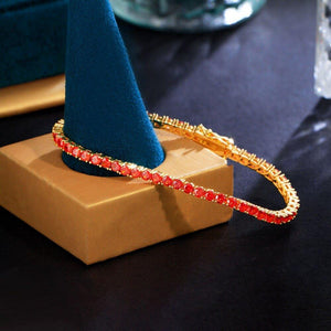 Cubic Zirconia Prong Setting Tennis Chain Link Bracelets for Women cb30 - www.eufashionbags.com
