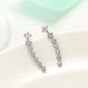 Cubic Zirconia Versatile Pierced Earrings Fashion Women Daily Jewelry hr37 - www.eufashionbags.com