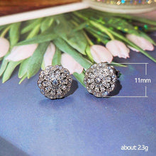 Load image into Gallery viewer, Dainty Flower Stud Earrings Cubic Zirconia Wedding Fashion Jewelry he209 - www.eufashionbags.com