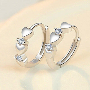 Dainty Love Heart Hoop Earrings Women Low-key Daily Accessories Jewelry he100 - www.eufashionbags.com