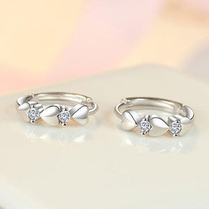 Dainty Love Heart Hoop Earrings Women Low-key Daily Accessories Jewelry he100 - www.eufashionbags.com