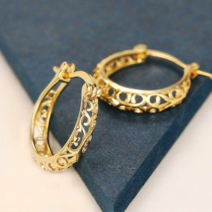 Delicate Graceful Hollow-out Hoop Earrings Women Metallic Style Jewelry Gift he10 - www.eufashionbags.com