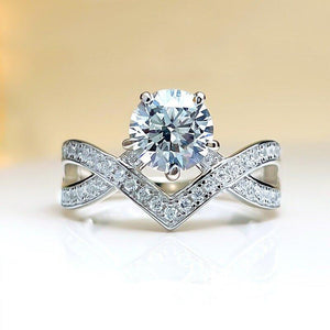 Fashion Bright Zirconia Ring Women Wedding Accessories Silver Color Jewelry hr30 - www.eufashionbags.com