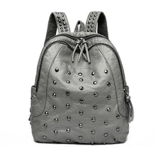 Carica l&#39;immagine nel visualizzatore di Gallery, Fashion Casual Women Backpack Soft PU Leather Travel Bag - www.eufashionbags.com