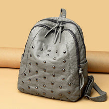 Cargar imagen en el visor de la galería, Fashion Casual Women Backpack Soft PU Leather Travel Bag - www.eufashionbags.com