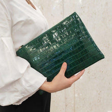 Charger l&#39;image dans la galerie, Fashion Crocodile Women Envelope Clutch Bag Evening Party Purse n51 - www.eufashionbags.com
