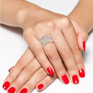 Fashion Cross Women Finger Ring Party Versatile Style Daily Wear Jewelry hr67 - www.eufashionbags.com