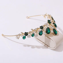 Load image into Gallery viewer, Fashion Crystal Leaf Crown Tiara Wedding Hair Accessories Women Headband bc131 - www.eufashionbags.com